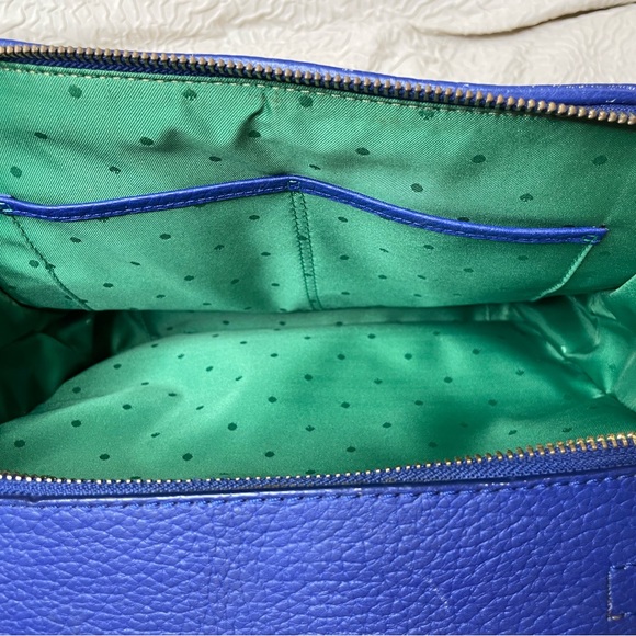 Kate Spade Cecil Court Cobalt Blue Pebble Leather Satchel - Picture 11 of 13